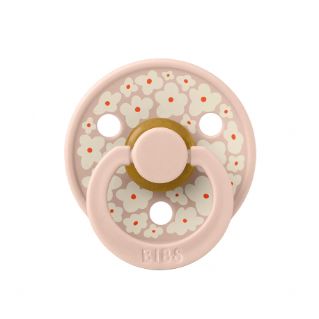 Πιπίλες Bibs® Studio Collection Jasmine Blush Στρογγυλή No1, σετ των 2