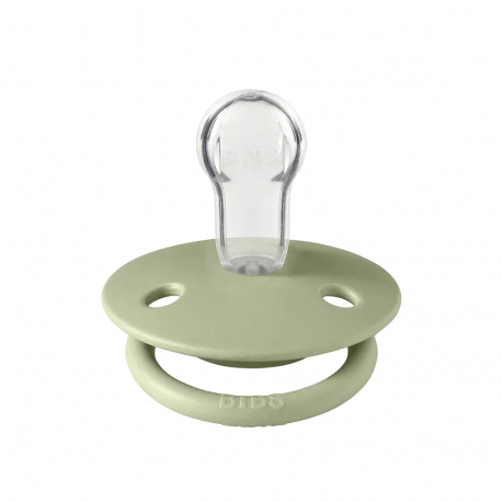 Πιπίλες Bibs® De Lux Ivory/Sage Στρογγυλή One Size, σετ των 2