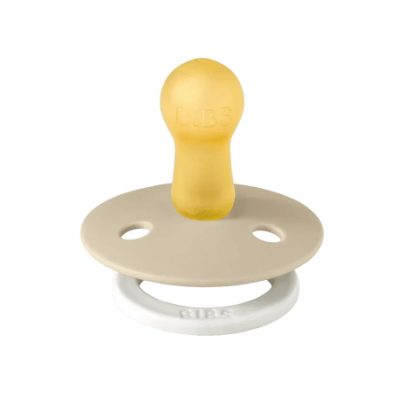 Πιπίλες νύχτας Bibs® Colour Glow Blush/Vanilla Στρογγυλή No3, σετ των 2