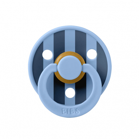 Πιπίλες Bibs® Studio Collection Pin Sky Blue Στρογγυλή No1, σετ των 2