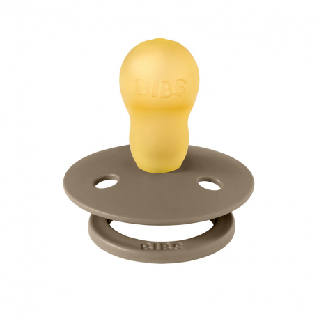 Πιπίλες Bibs® Colour Vanilla/Dark Oak Στρογγυλή No3, σετ των 2