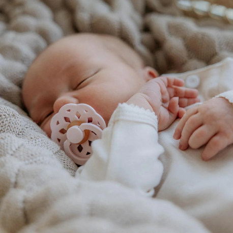 Πιπίλες Bibs® Boheme Blossom/Lilac Στρογγυλή No1, σετ των 2