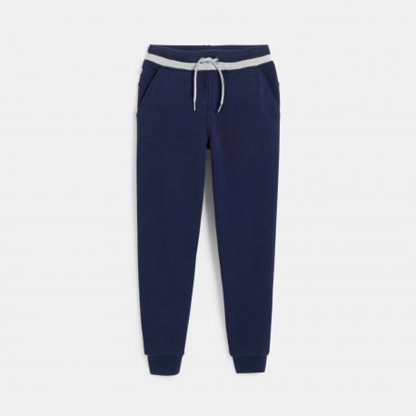 Okaidi Παντελόνι φόρμας από χνουδωτό ύφασμα μωβ για αγόρια