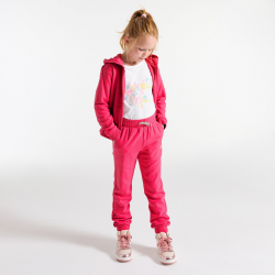 Okaidi Παντελόνι φόρμας από χνουδωτό ύφασμα ροζ για κορίτσια