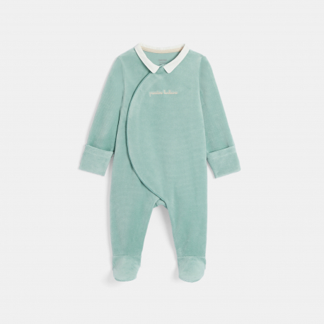 Obaibi Φορμάκι ύπνου από κοτλέ βελούδο πράσινο για μωρά αγοράκια