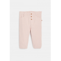 Obaibi Παντελόνι από βελούδο κοτλέ με ελαστική μέση ροζ για μωρά κοριτσάκια
