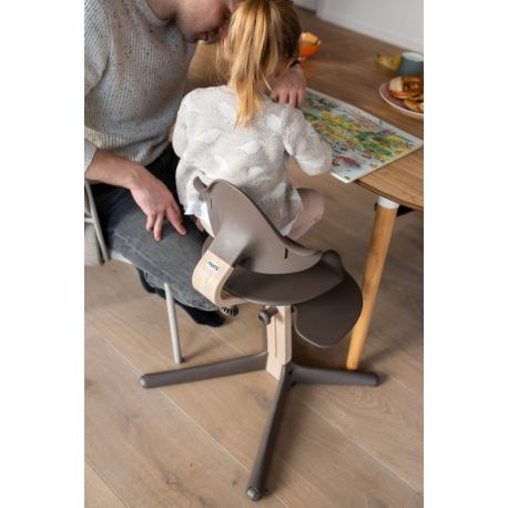 Σετ κάθισμα, υποπόδιο και βάση εδάφους καρέκλας Nomi Highchair Coffee