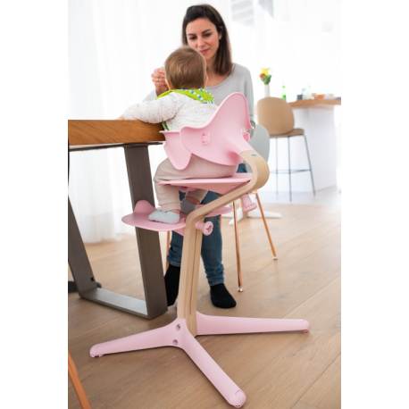 Σετ κάθισμα, υποπόδιο και βάση εδάφους καρέκλας Nomi Highchair Pale Pink