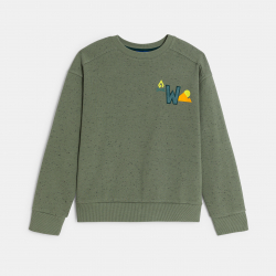 Okaidi Φούτερ με στικτή όψη εκρού για αγόρια