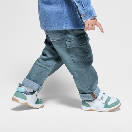 Obaibi Παντελόνι cargo πράσινο για μωρά αγοράκια