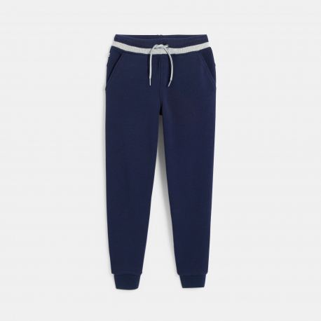 Okaidi Παντελόνι φόρμας από χνουδωτό ύφασμα μωβ για αγόρια