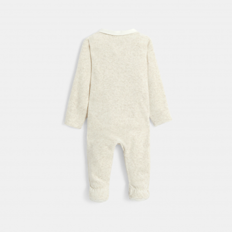 Obaibi Φορμάκι ύπνου από κοτλέ βελούδο μπεζ για μωρά αγοράκια