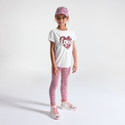 Okaidi Μπλούζα με μήνυμα Love, λευκή για κορίτσια