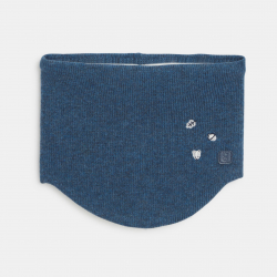 Obaibi Λαιμός πλεκτός επενδεδυμένος με μαλακό φλις με μοτίφ ζωάκια για μωρά αγοράκια