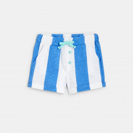 Obaibi Σετ μπλούζα και σορτς με ρίγες, μπλε για μωρά αγοράκια