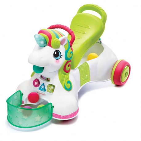 Περπατούρα δραστηριοτήτων Infantino® 3-in-1 Sit, Walk &amp; Ride Unicorn