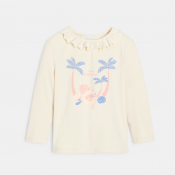 Obaibi Μπλούζα με αντηλιακή προστασία με γιακά με βολάν για μωρά κοριτσάκια