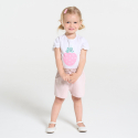 Obaibi Σορτς από ελαφρύ ύφασμα,  ψηλόμεσο για μωρά κοριτσάκια