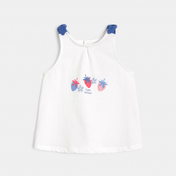 Obaibi Φανελάκι αμάνικο με φιόγκους για μωρά κοριτσάκια