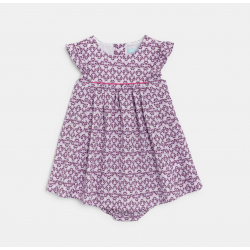 Obaibi Φόρεμα φλοράλ από ύφασμα seersucker για μωρά κοριτσάκια