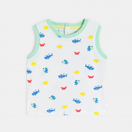 Obaibi Φανελάκι αμάνικο από μακό για μωρά αγοράκια