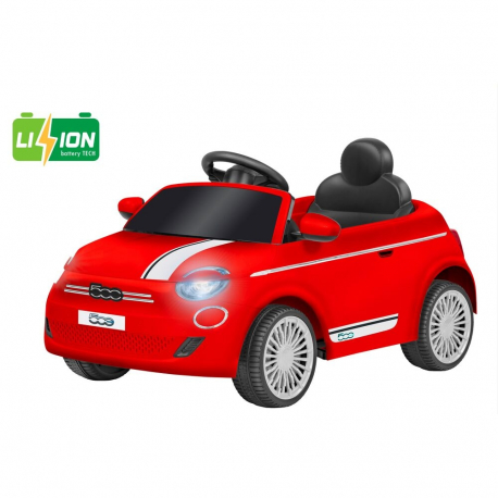 Ηλεκτροκίνητο αυτοκίνητο e-Spidko Fiat 500e με μπαταρία λιθίου 12V Κόκκινο