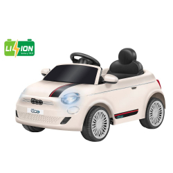Ηλεκτροκίνητο αυτοκίνητο e-Spidko Fiat 500e με μπαταρία λιθίου 12V Λευκό
