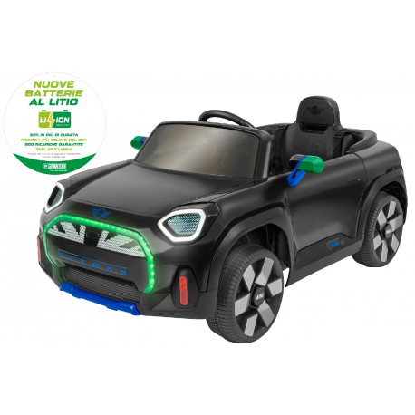 Ηλεκτροκίνητο αυτοκίνητο e-Spidko Mini Aceman με μπαταρία λιθίου 12V Μαύρο