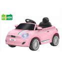 Ηλεκτροκίνητο αυτοκίνητο e-Spidko Fiat 500e με μπαταρία λιθίου 12V Ροζ