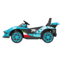 Ηλεκτροκίνητο σπορ αυτοκίνητο e-Spidko με μπαταρία λιθίου 12V Γαλάζιο