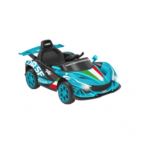Ηλεκτροκίνητο σπορ αυτοκίνητο e-Spidko με μπαταρία λιθίου 12V Γαλάζιο