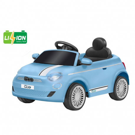 Ηλεκτροκίνητο αυτοκίνητο e-Spidko Fiat 500e με μπαταρία λιθίου 12V Γαλάζιο