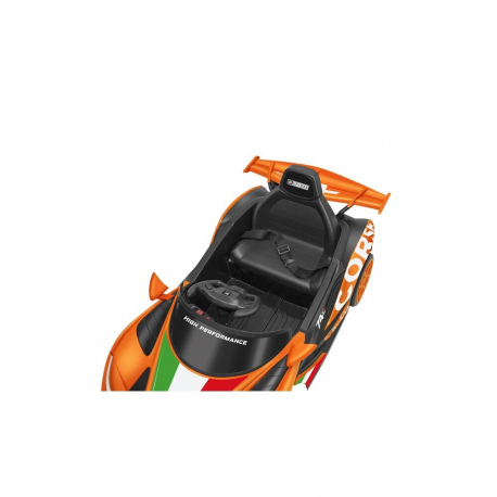 Ηλεκτροκίνητο σπορ αυτοκίνητο e-Spidko με μπαταρία λιθίου 12V Πορτοκαλί