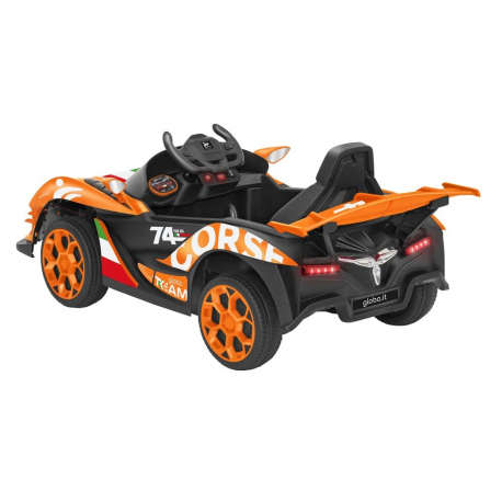 Ηλεκτροκίνητο σπορ αυτοκίνητο e-Spidko με μπαταρία λιθίου 12V Πορτοκαλί
