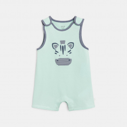 Obaibi Φορμάκι κοντό με ζέβρα, πράσινο για μωρά αγοράκια