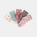 Obaibi Καλτσάκια φλοράλ, πολύχρωμα για μωρά κοριτσάκια (σετ των 5)