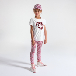 Okaidi Μπλούζα με μήνυμα Love, λευκή για κορίτσια