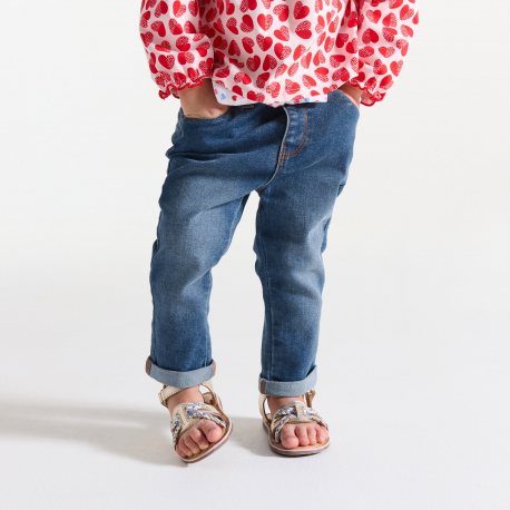 Obaibi Τζιν παντελόνι πολύ ελαστικό μπλε για μωρά κοριτσάκια