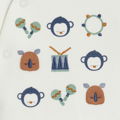 Obaibi Φορμάκι ύπνου από κοτλέ βελούδο, ζωάκια, για μωρά αγοράκια