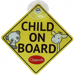 Clippasafe σήμα αυτοκινήτου "Baby on Board"