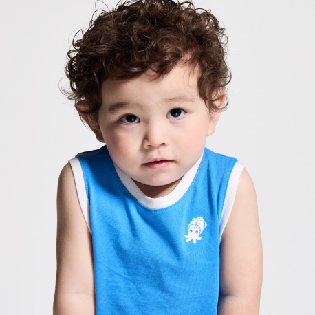 Obaibi Φανελάκι αμάνικο από μακό για μωρά αγοράκια