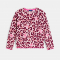 Okaidi Πουλόβερ με τυπωμένα σχέδια λεοπάρ ροζ για κορίτσια
