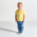 Obaibi Μπλούζα πόλο από πικέ ύφασμα, κίτρινη για μωρά αγοράκια