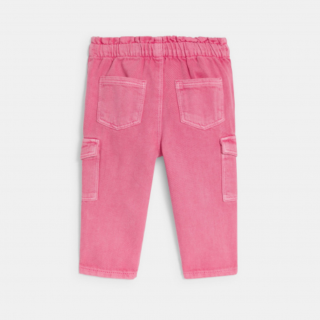 Obaibi Παντελόνι cargo από βαμβακερό τουίλ για μωρά κοριτσάκια