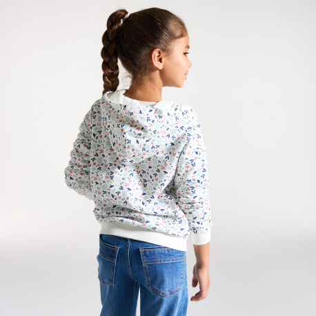 Okaidi Φούτερ  με κουκούλα με τυπωμένα σχέδια για κορίτσια