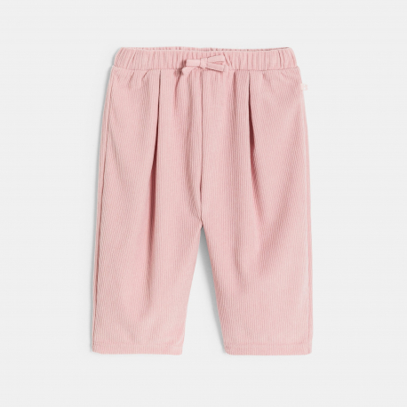 Obaibi Σύνολο από βελούδο ροζ για μωρά κοριτσάκια