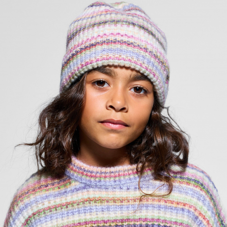 Okaidi Σκουφάκι πλεκτό πολύχρωμο για κορίτσια