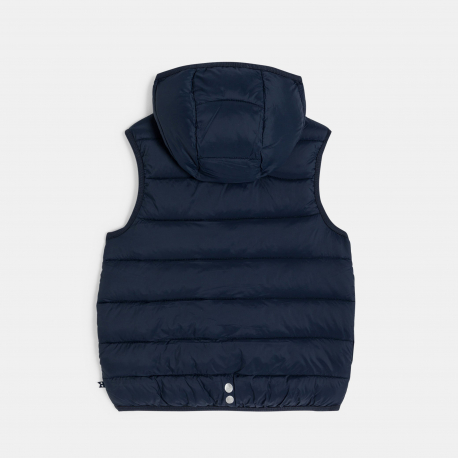 Okaidi Μπουφάν αμάνικο με κουκούλα σε ναυτικό μπλε