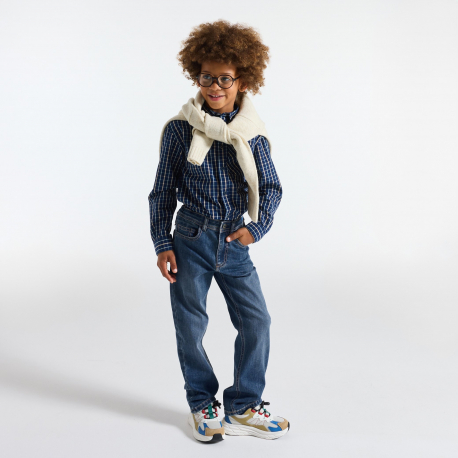 Okaidi Τζιν σε ίσια γραμμή εξαιρετικά ανθεκτικό, μπλε για αγόρι