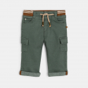 Obaibi Παντελόνι cargo πράσινο για μωρά αγοράκια